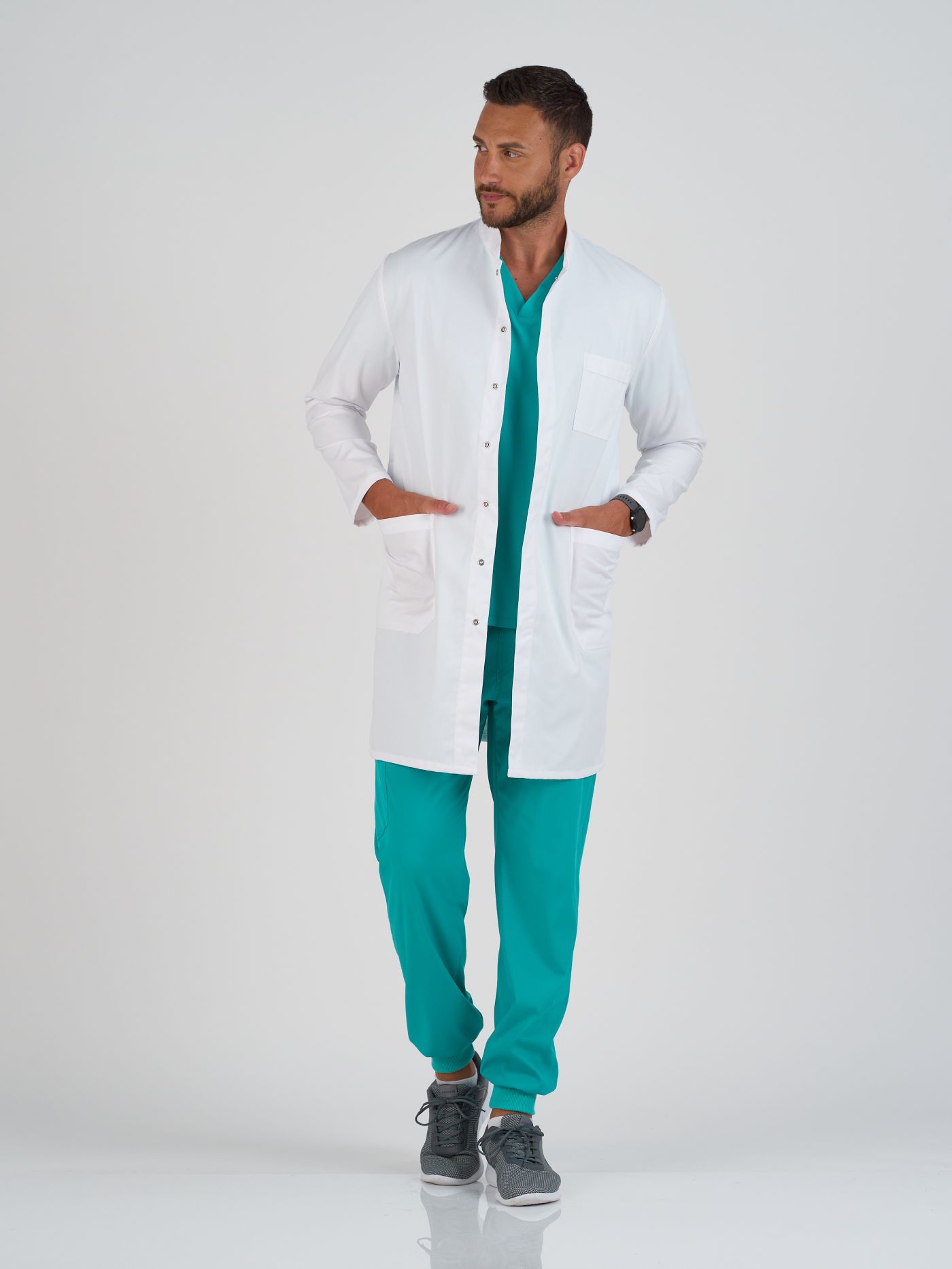 Mantil Premium Bela/S