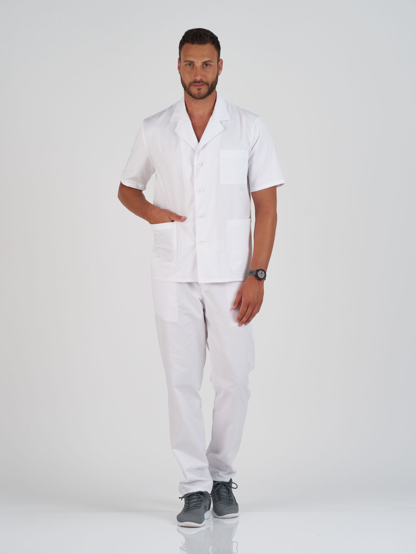 Muške pantalone Classic Bela/S