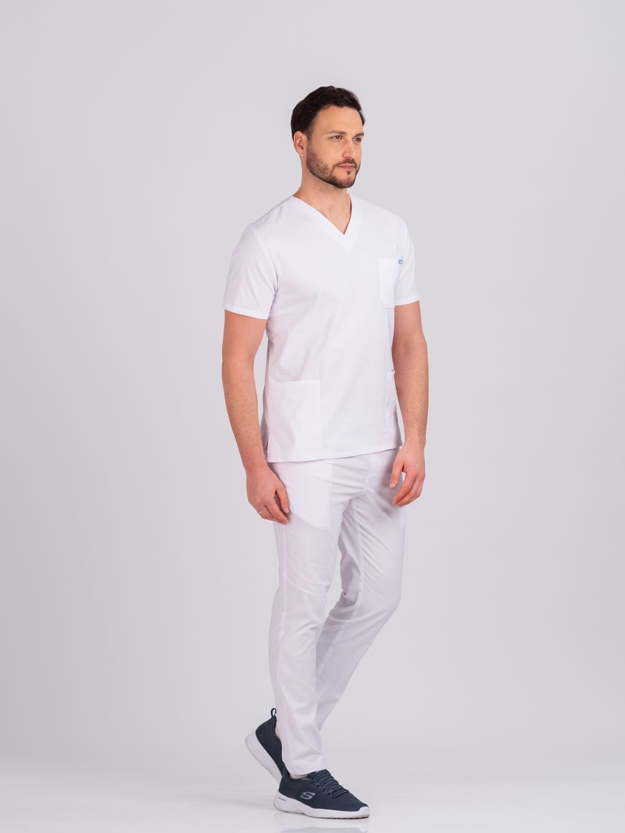 Muške Pantalone SuperStretch Bela/S