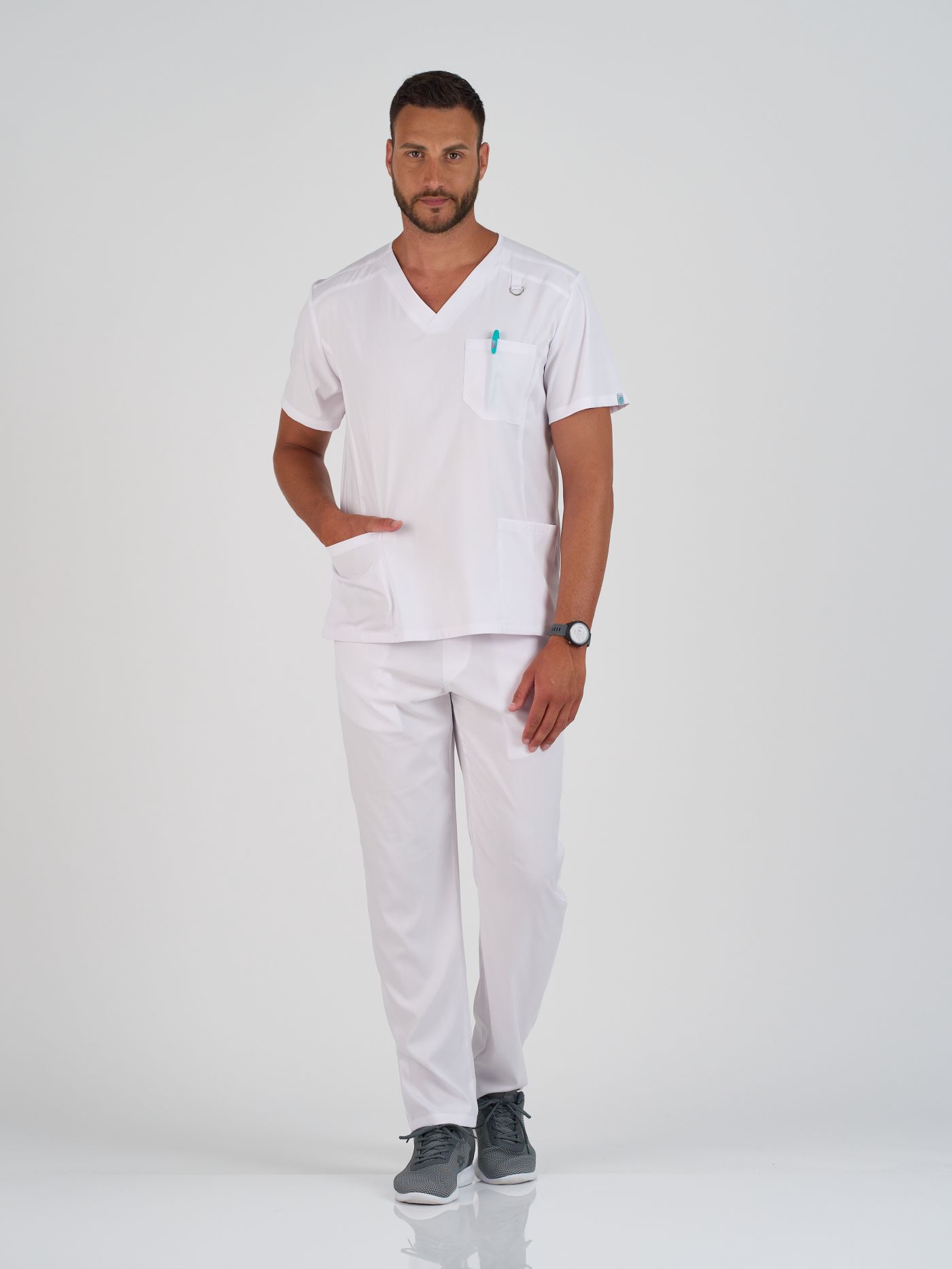 Muške Pantalone Urban Bela/XXXL