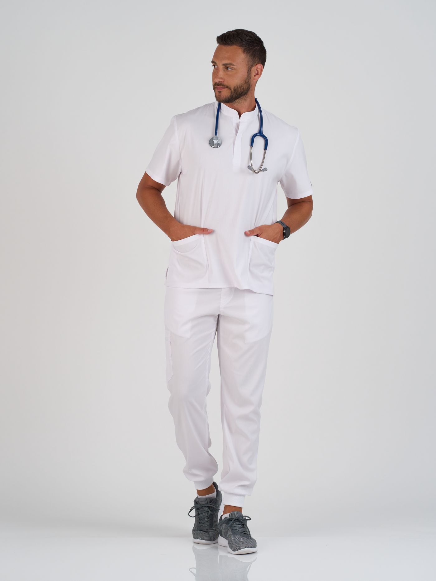 Muške Pantalone Urban Sport Bela/XXL