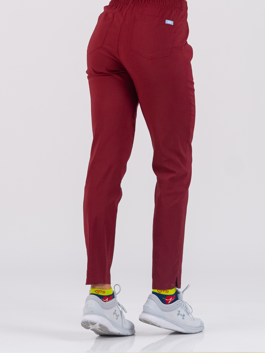 Pantalone SuperStretch Slim Bordo/XS