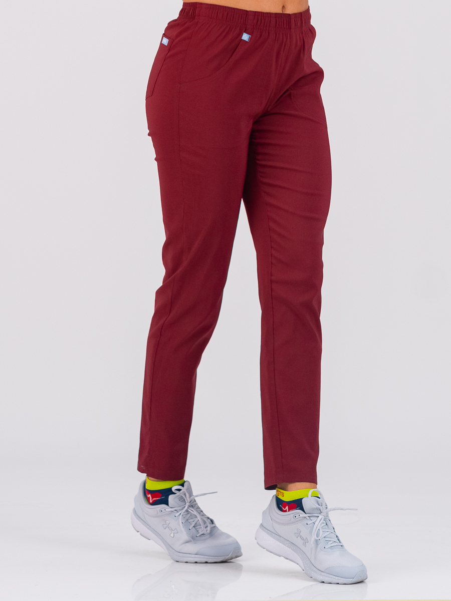 Pantalone SuperStretch Slim Bordo/XS